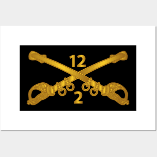 2nd Battalion - 12th Cavalry Branch wo Txt Posters and Art